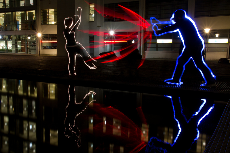 Illustration for article titled Light Paintings That Make the Real World Look like Tron